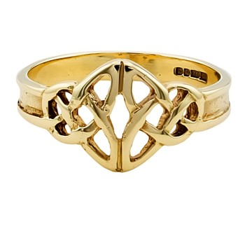 9ct Gold 2.6g Celtic Ring size P